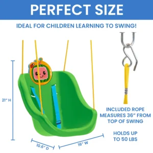 2-in-1 Outdoor Swing by Delta Children – For Babies and Toddlers