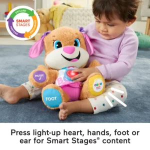 Laugh & Learn Smart Stages Sis Puppy Plush Learning Toy for Baby