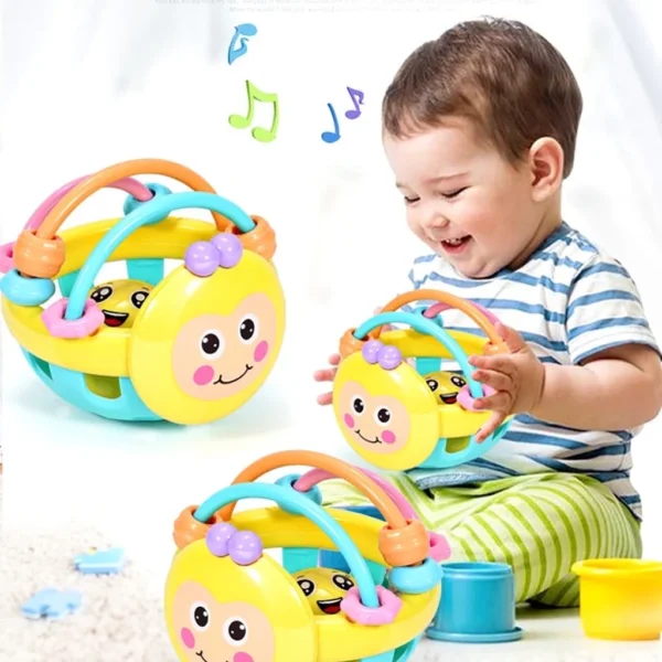 Kids Early Educational Rattles Ball Toys Colorful Soft Hand Grasping - Image 3