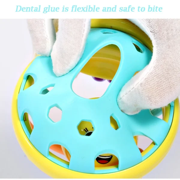 Kids Early Educational Rattles Ball Toys Colorful Soft Hand Grasping - Image 4