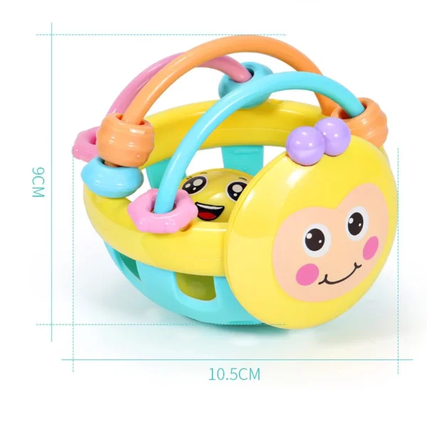 Kids Early Educational Rattles Ball Toys Colorful Soft Hand Grasping - Image 2