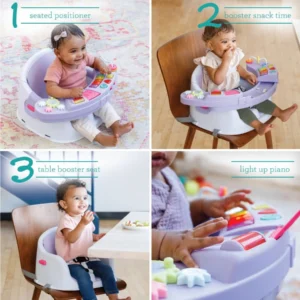 Music & Lights 3-in-1 Discovery Seat and Booster, 4-48 Months Unisex, Lavender