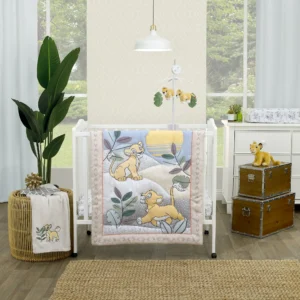 The Lion King 3-Piece Crib Bedding Set, Crib, Yellow, Blue, Green